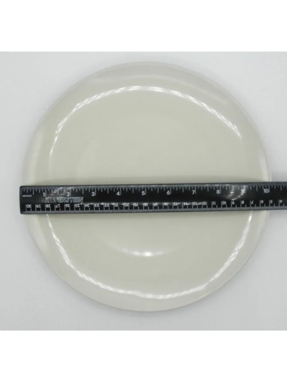 355 by IKEA of Sweden 10.25 In. Round Dinner Plates 12011 Beige Set of 4 IK 365